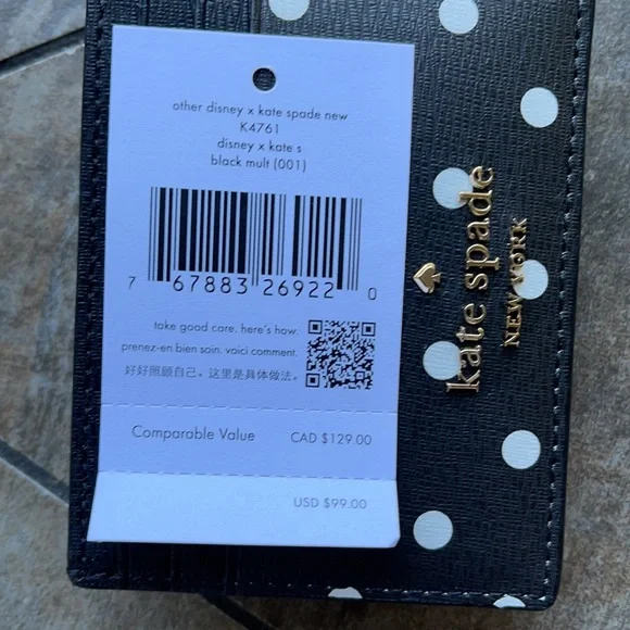 disney x kate spade new york other minnie mouse cardholder - Picture 7 of 16